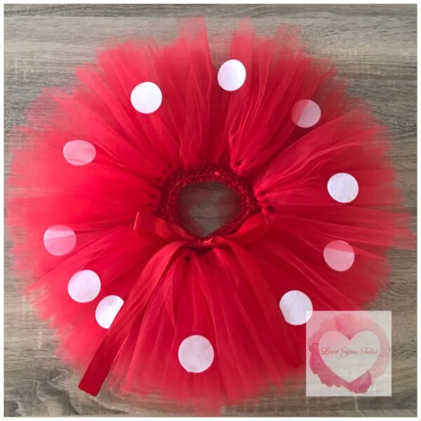 Mouse-girl "Red" inspired short Tutu skirt