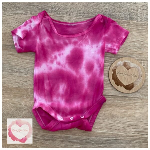 Hand tie dyed onesie size 000-ready to ship