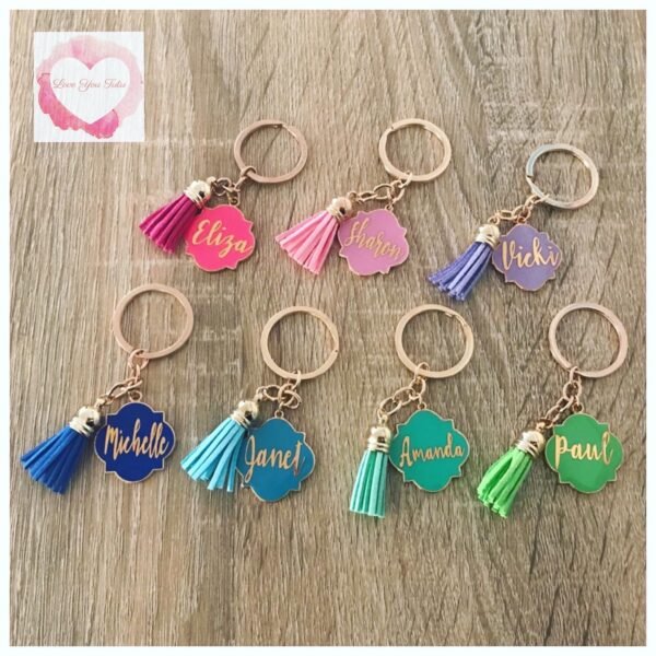 Tassel keyrings various colours & sizes - Image 2
