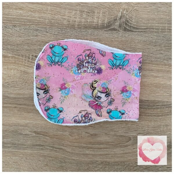 Princess burp cloth