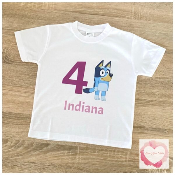 Blue dog printed design