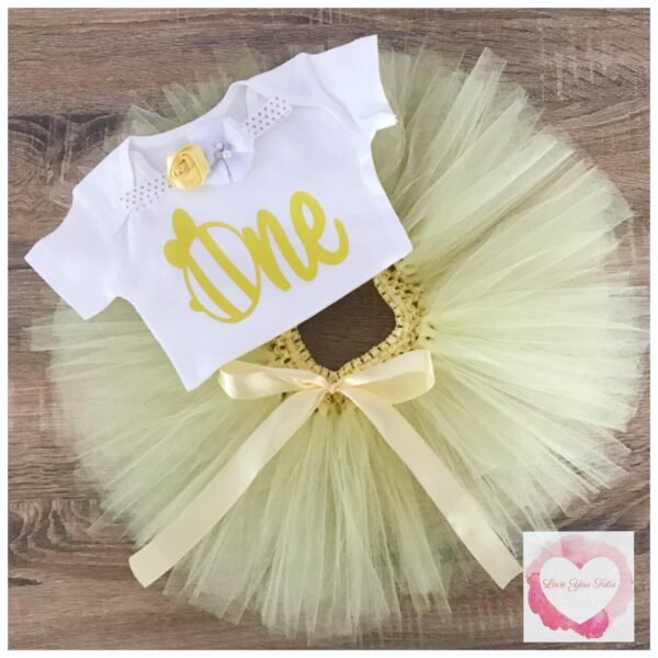 Bumble bee personalised tutu set