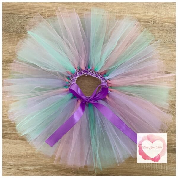 Baby blue, pink, mint & lavender short Tutu skirt