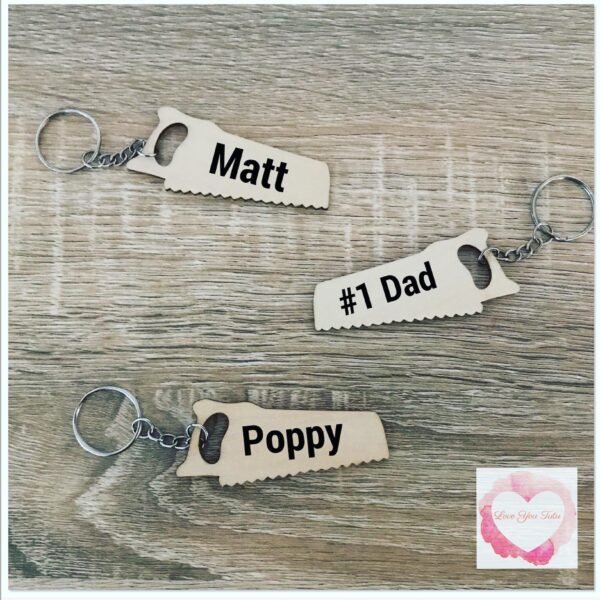 Personalised Saw keyring