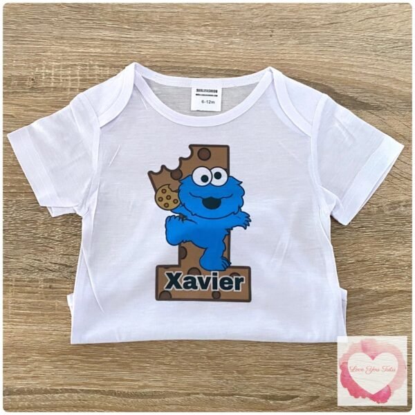 Blue Monster printed design