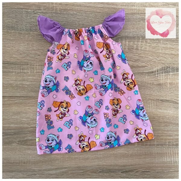 Paw patrol flutter sleeve dress size 1- ready to ship