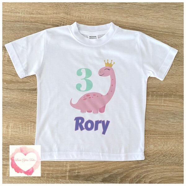 Dinosaur princess printed design