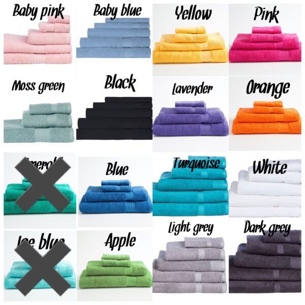 Embroidered personalised Nan towel set - Image 3
