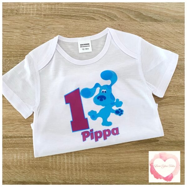 Blue dog  printed design