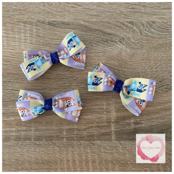 Bluey bow hair clips - Image 3