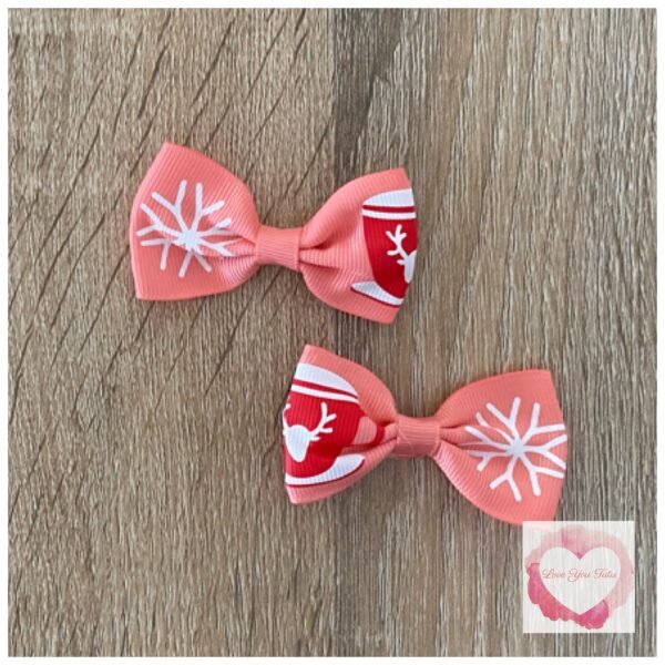 Christmas Bow hair clip sets - Image 13