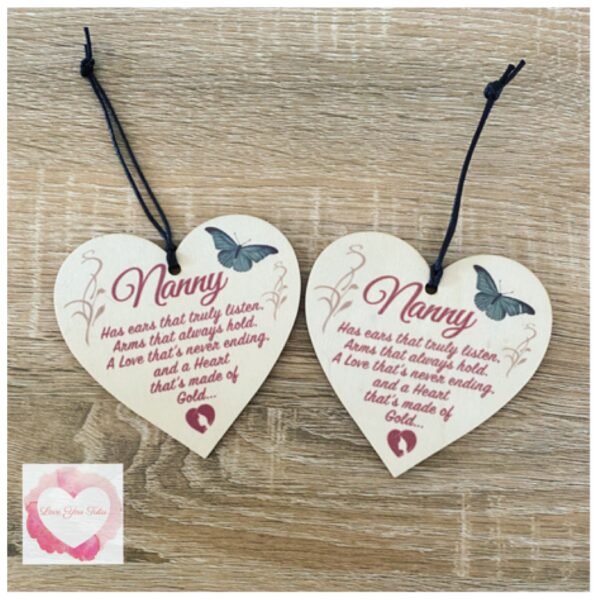 Nanny heart ornament decoration - Image 2