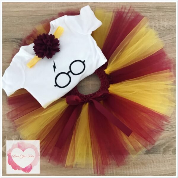 Embroidered wizard tutu set