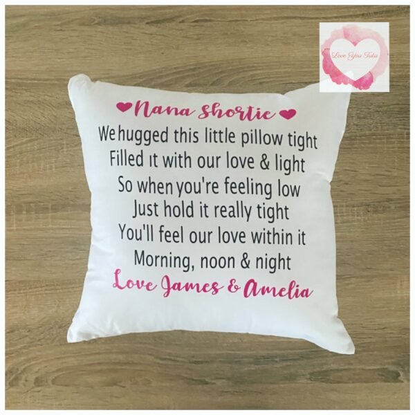 Personalised Hug cushion - Image 6