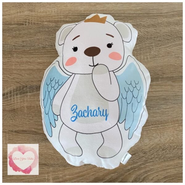 Memory Angel bear cuddle pillows