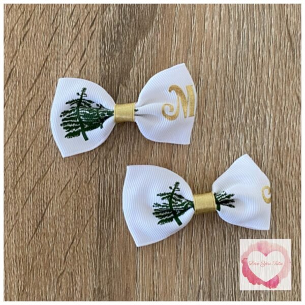 Christmas Bow hair clip sets - Image 5