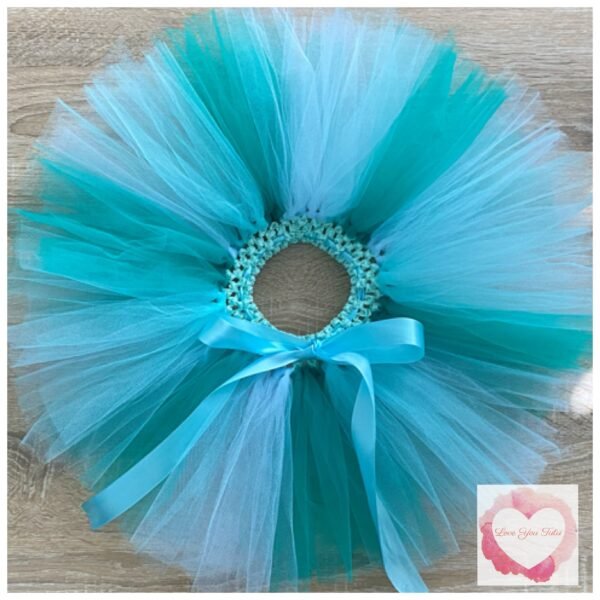 Mermaid short tutu 1-5 years -ready to ship