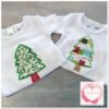 Embroidered Christmas tree appliqué design - Image 2