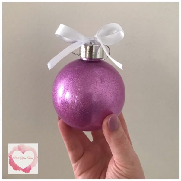 Personalised glitter Baubles - Image 9