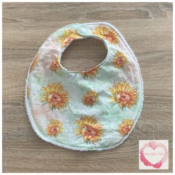 Sunflower bib-ready to ship