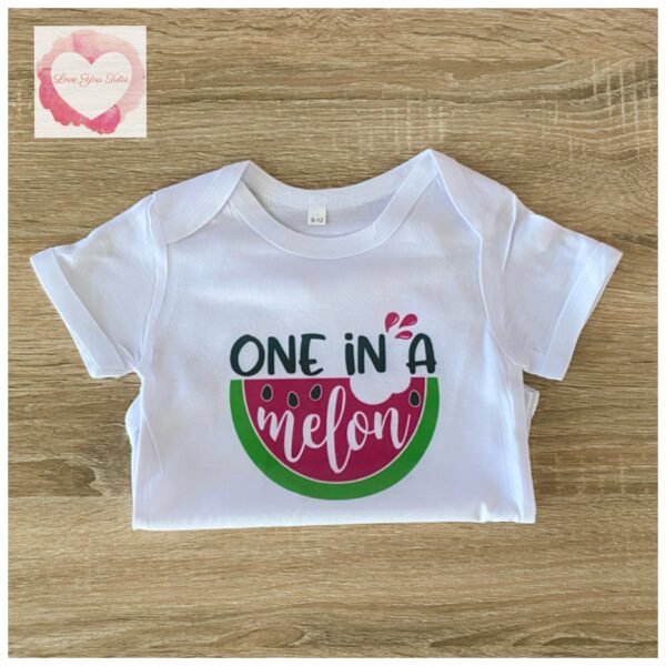 One in a melon printed design