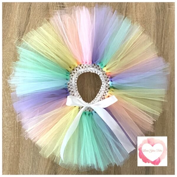 Pastel white short Tutu skirt