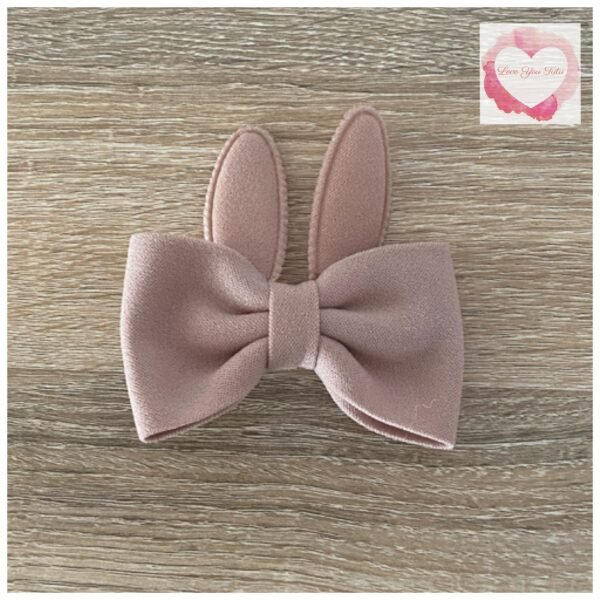 Bunny bow hair clip - Image 3