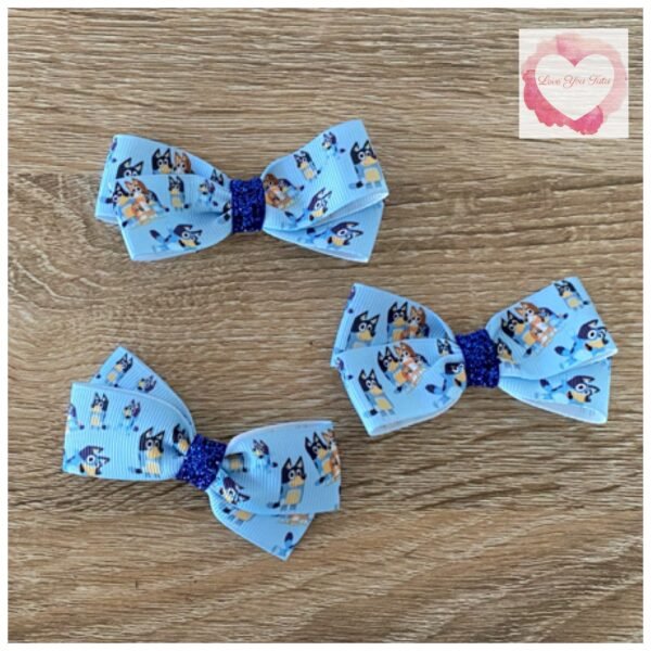 Bluey bow hair clips - Image 4