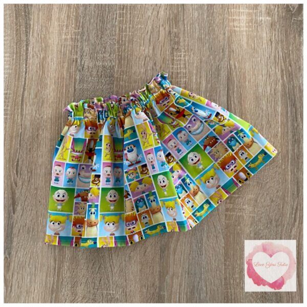 90’s cartoon paperbag skirt- size 1-2  -ready to ship