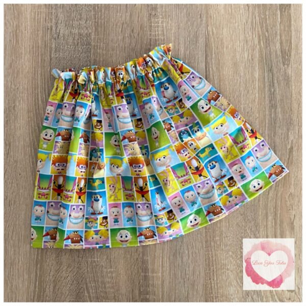 90’s cartoon paperbag skirt- size 5-6  -ready to ship