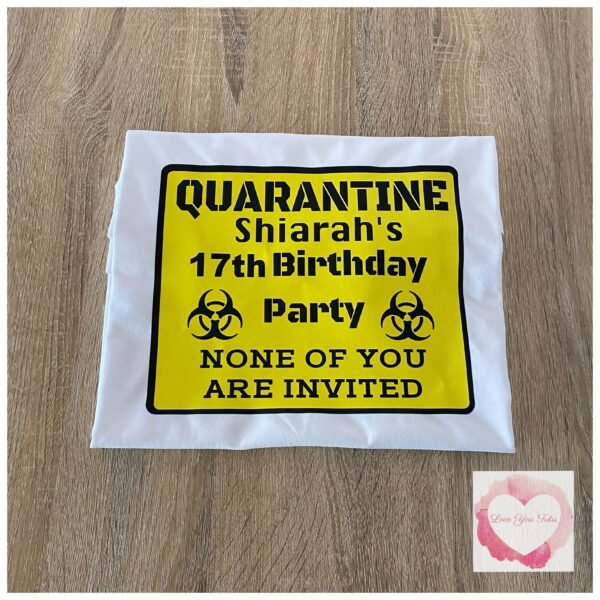 Adult ladies Quarantined Birthday design - Image 2