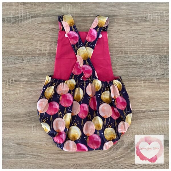 Balloon Birthday romper size 9-12 mths (0)-ready to ship - Image 2