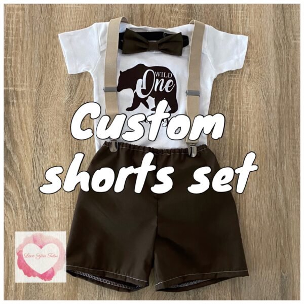 *Custom shorts 3 piece set