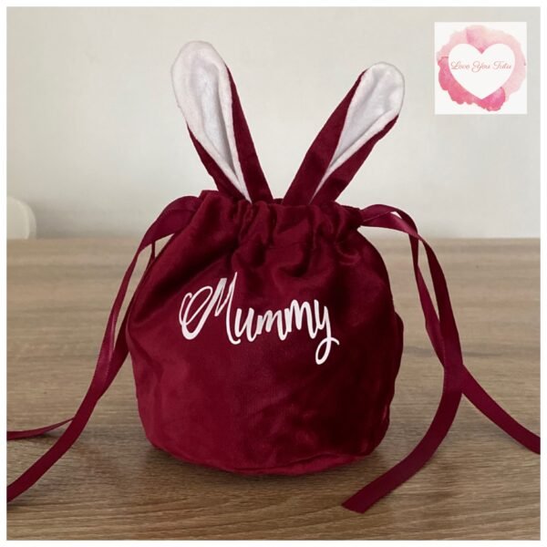 Personalised Velvet bunny bags - Image 4